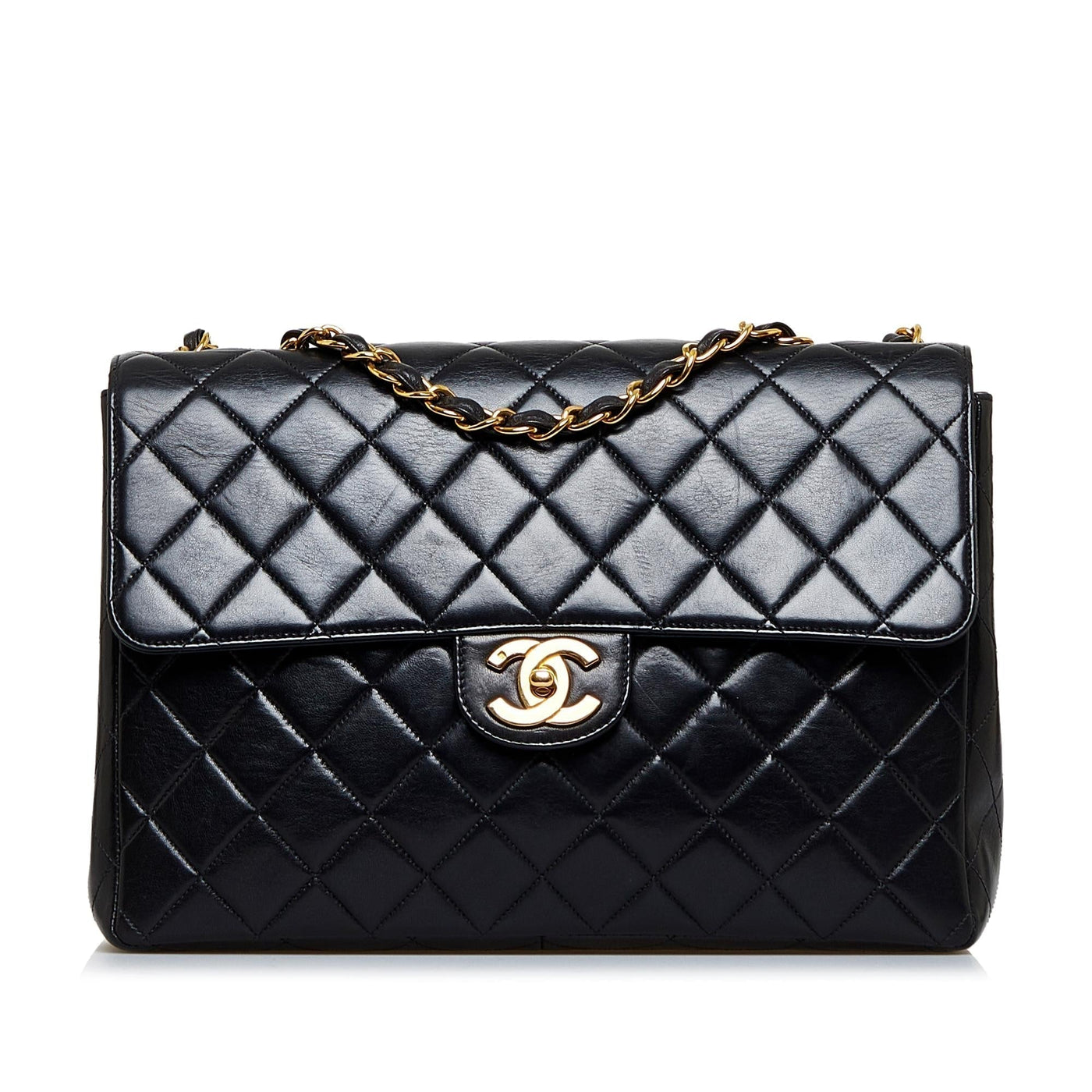Chanel Jumbo Classic Lambskin Maxi Single Flap - Product Image 10