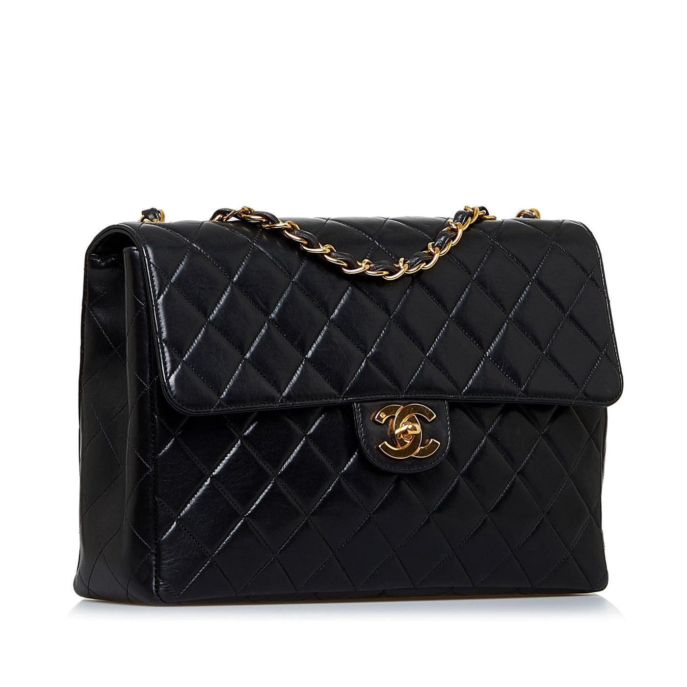 Chanel Jumbo Classic Lambskin Maxi Single Flap | Studio Nafay