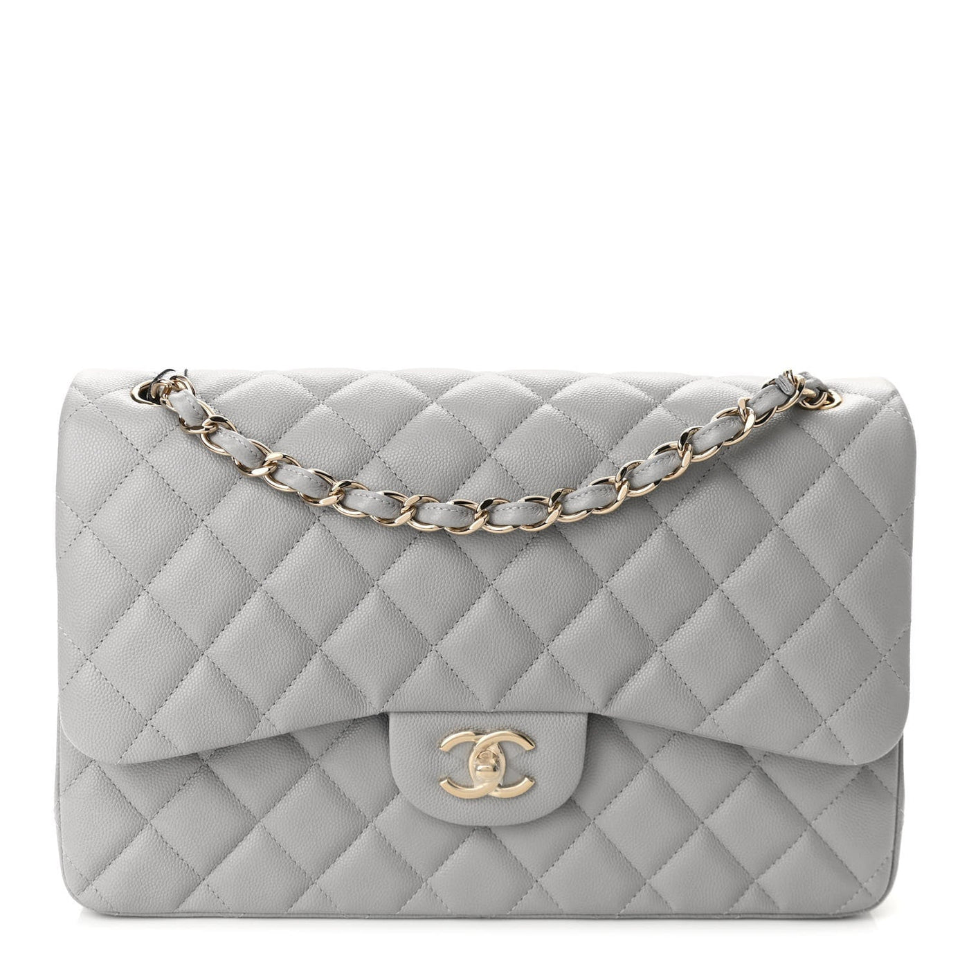CHANEL CLASSIC QUILTED CAVIAR JUMBO DOUBLE FLAP BAG | Studio Nafay