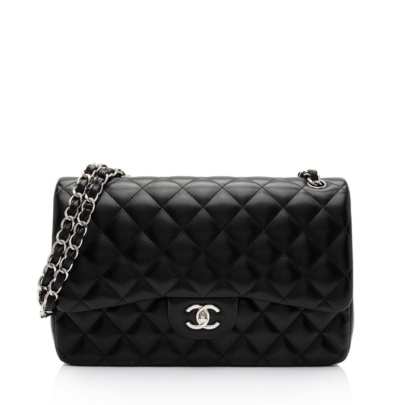 Chanel Lambskin Classic Jumbo Double Flap Bag | Studio Nafay