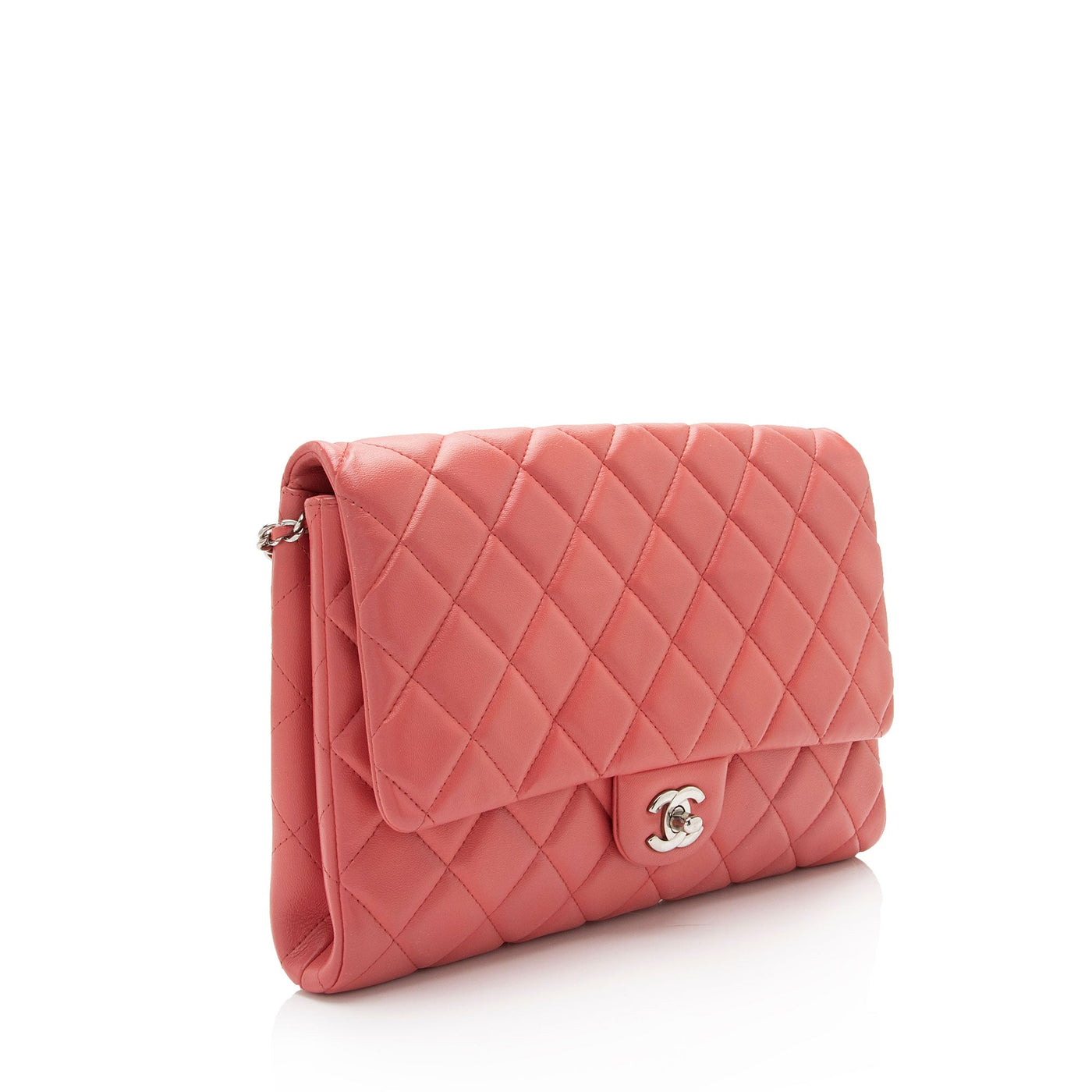 Chanel Lambskin Flap Clutch on Chain - Product Image 2