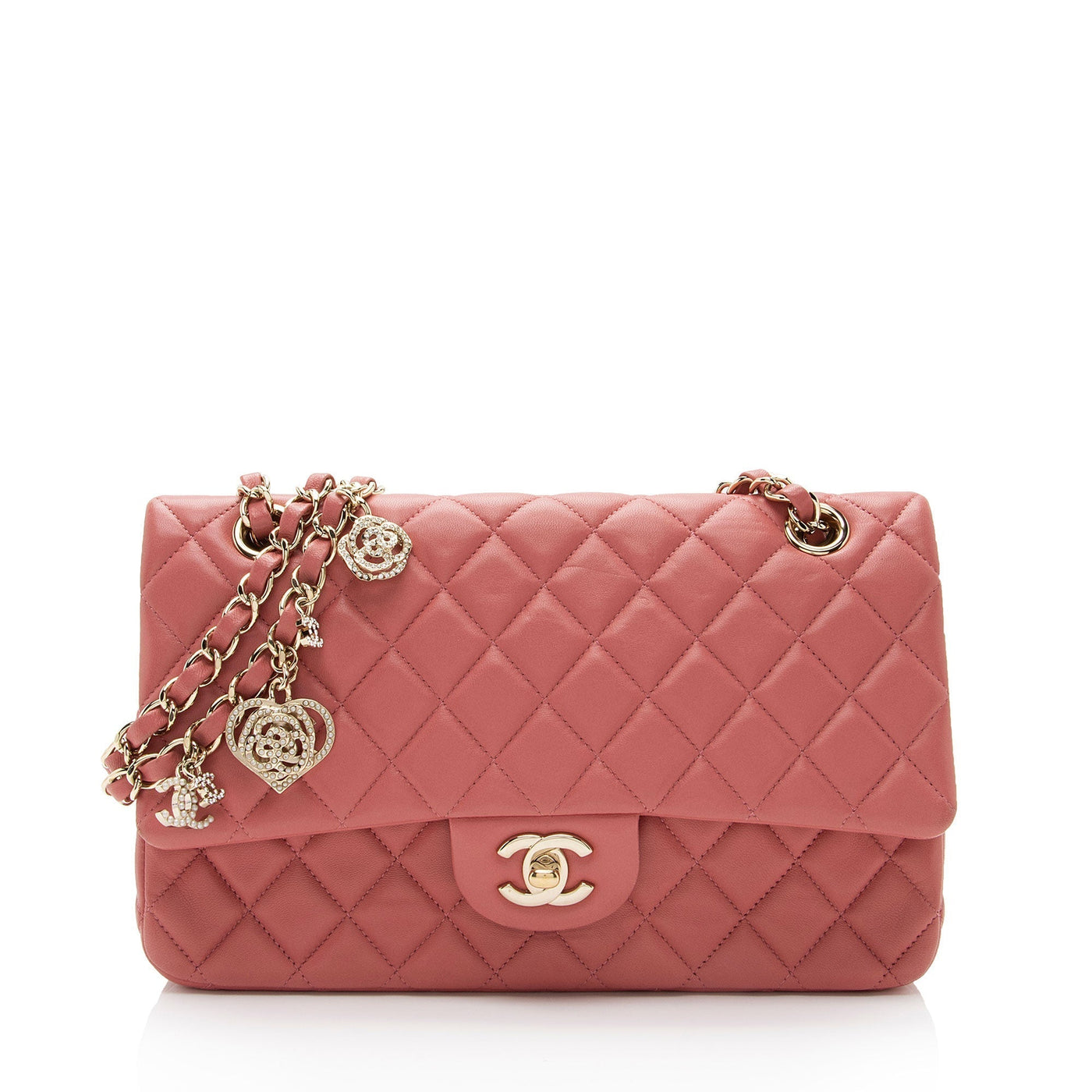 Chanel Limited Edition Lambskin Valentine Classic Medium Single Flap Bag | Studio Nafay