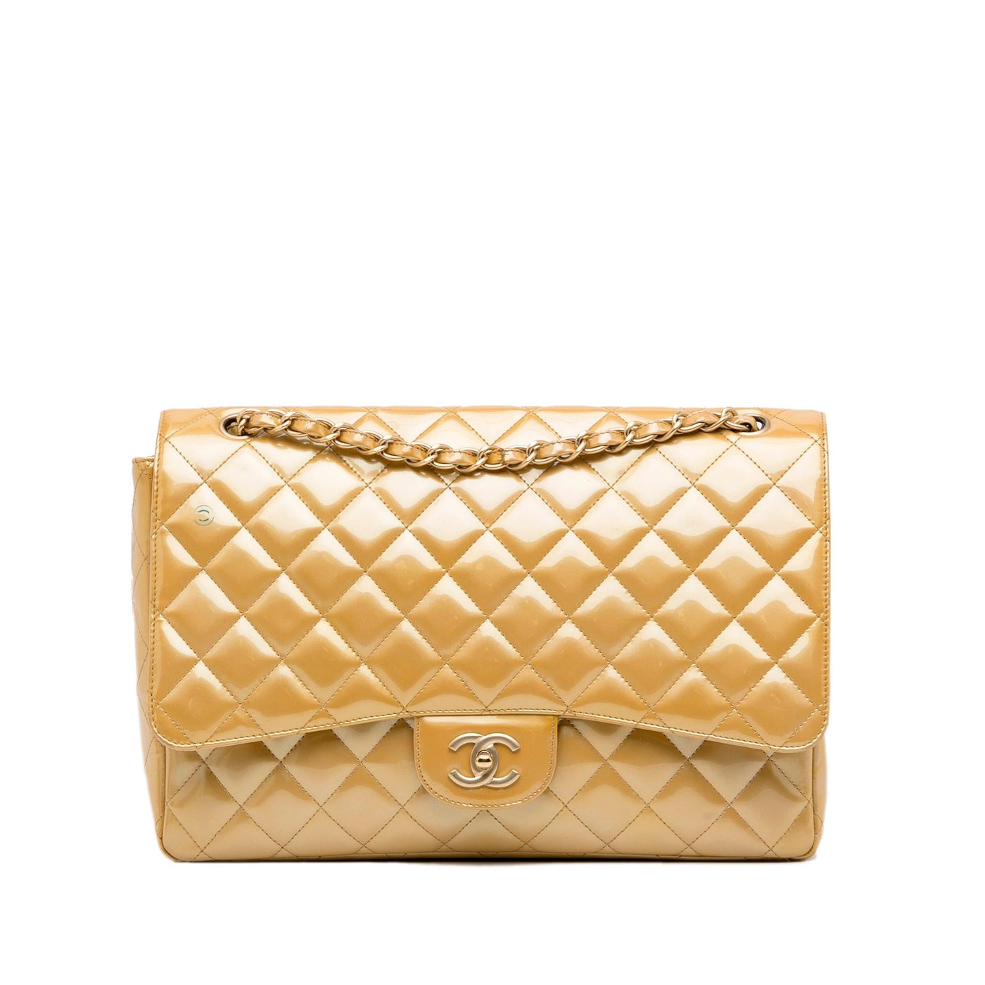Chanel Maxi Classic Patent Single Flap | Studio Nafay