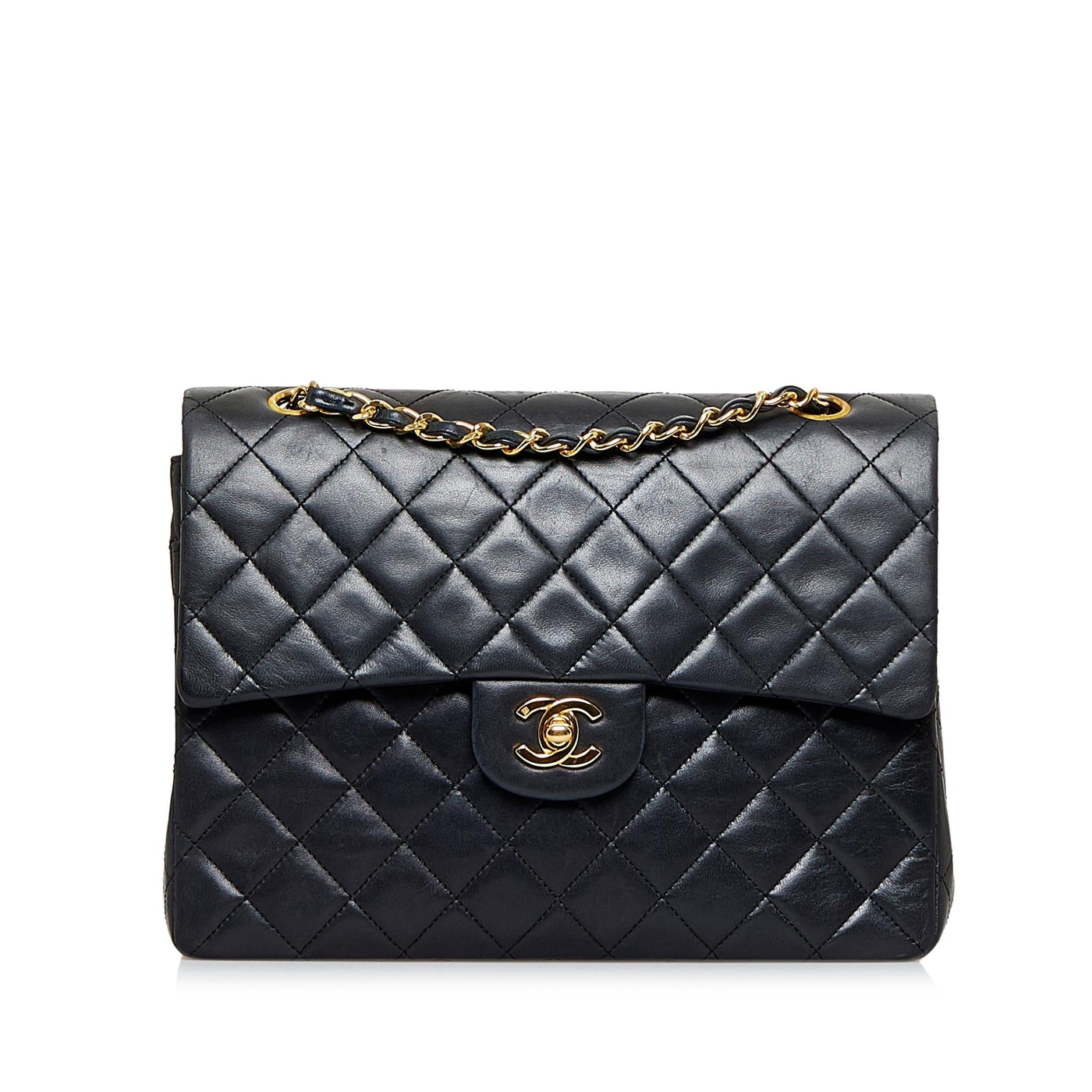 Chanel Medium Tall Classic Lambskin Double Flap | Studio Nafay