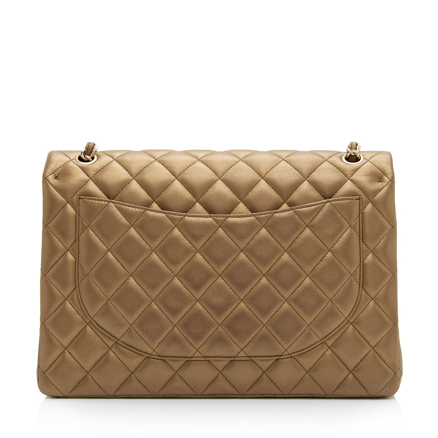 Chanel Metallic Lambskin Classic Maxi Double Flap Bag - Product Image 2