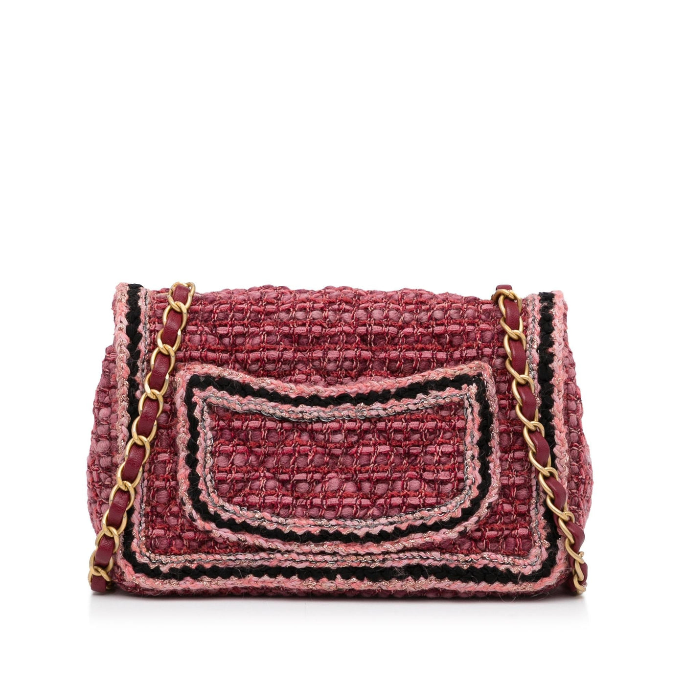 Chanel Mini Braided Classic Tweed Single Flap Bag - Product Image 4