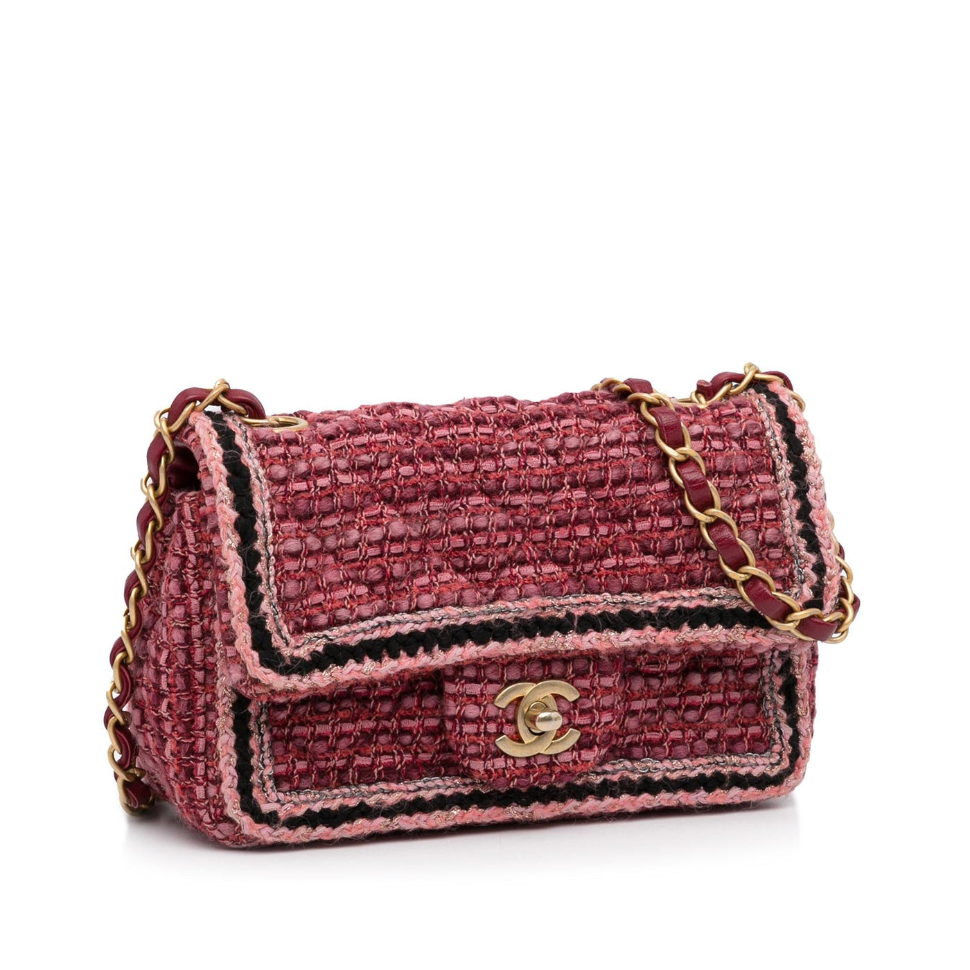 Chanel Mini Braided Classic Tweed Single Flap Bag - Product Image 2