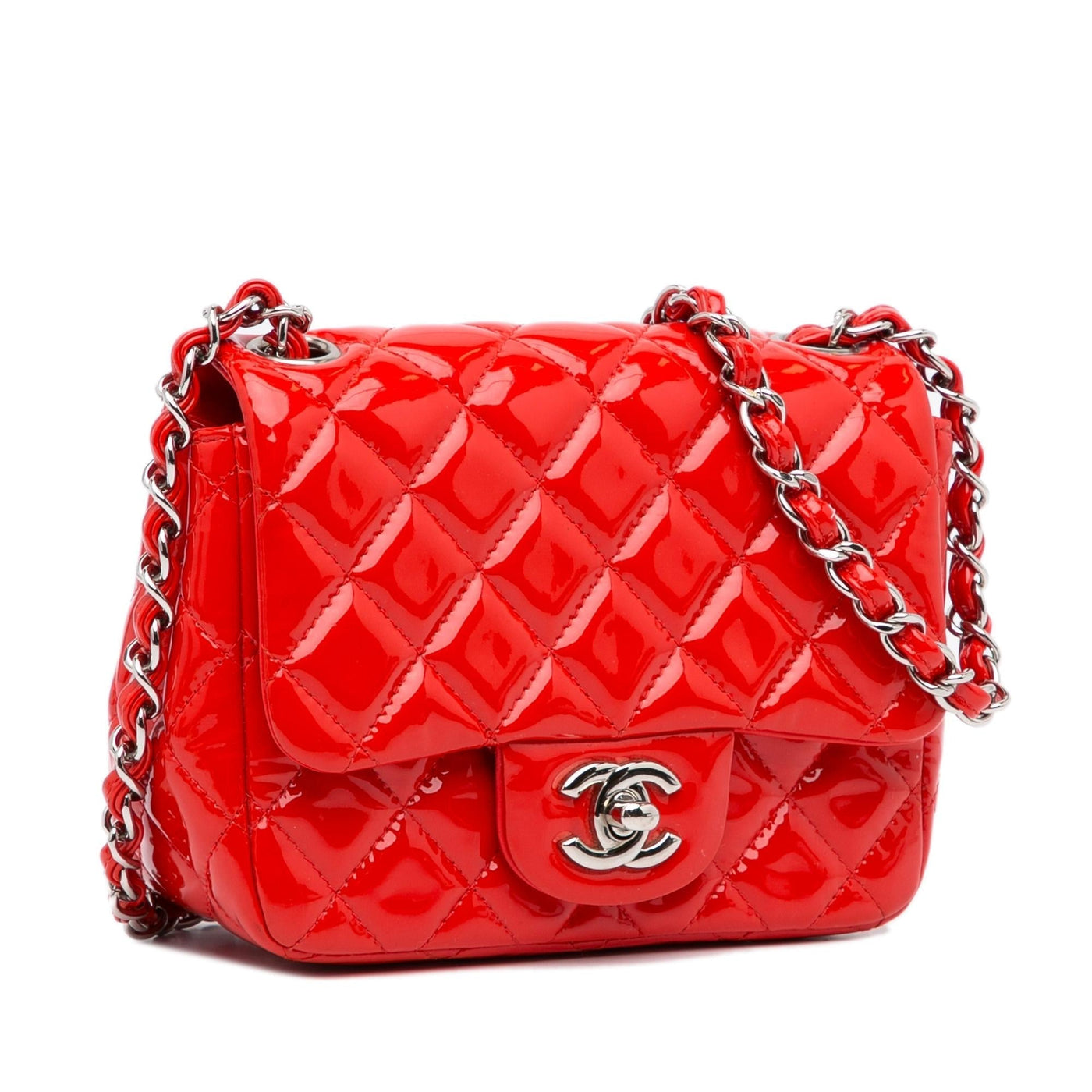 Chanel Mini Classic Square Patent Single Flap - Product Image 2