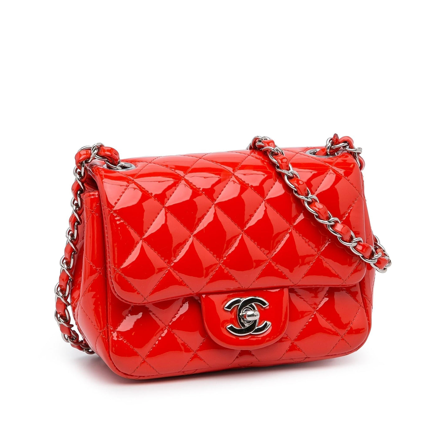 Chanel Mini Patent Classic Square Single Flap - Product Image 2