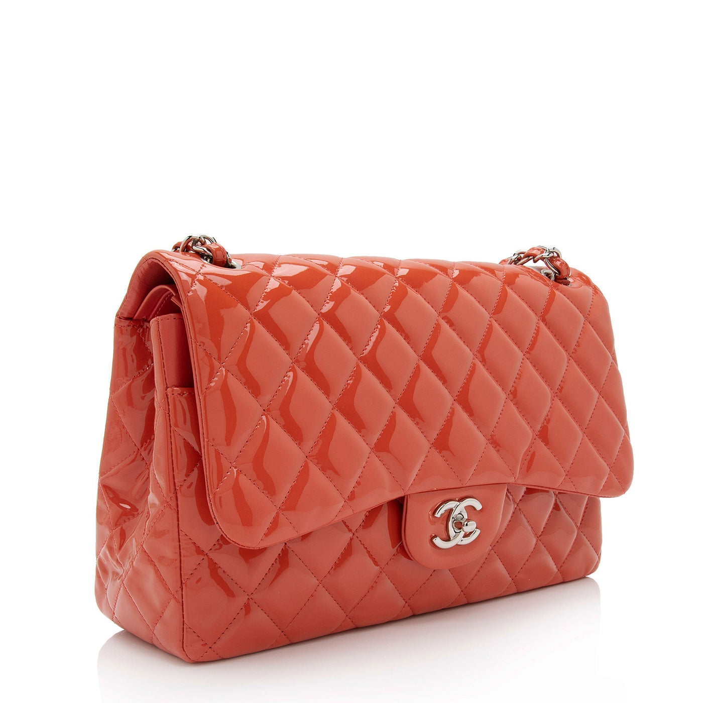 Chanel Patent Leather Classic Jumbo Double Flap Bag - Product Image 2
