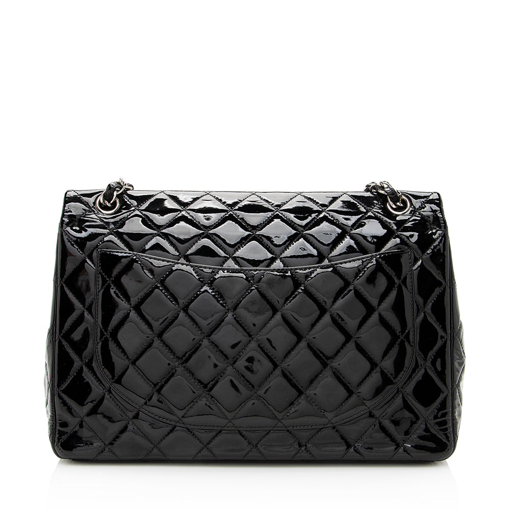 Chanel Patent Leather Classic Maxi Double Flap Bag - Product Image 3