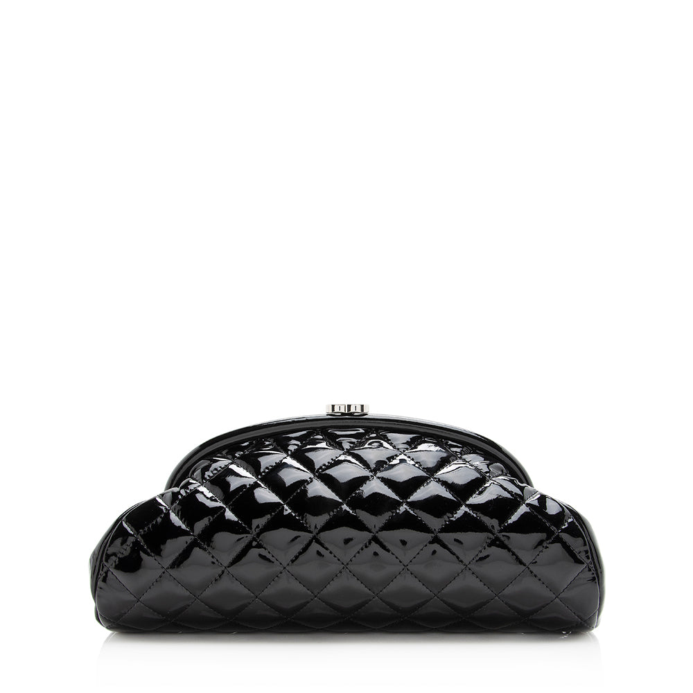 Chanel Patent Leather Timeless Clutch | Studio Nafay