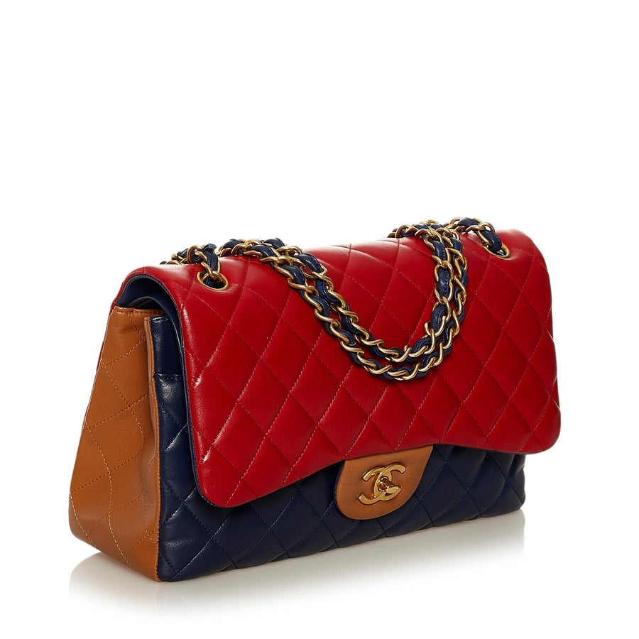 Chanel Tricolor Medium Classic Double Flap bag