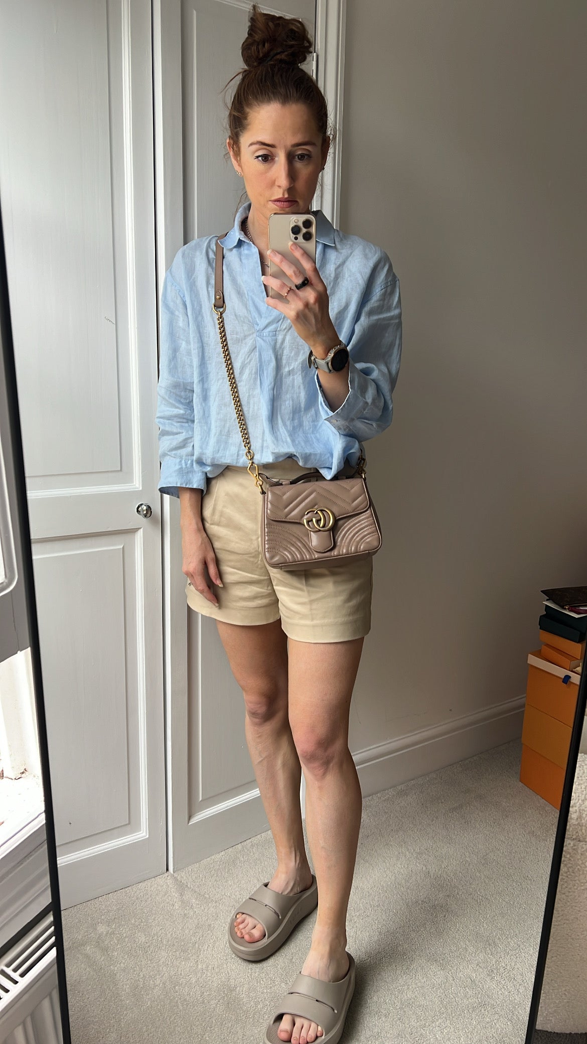 Gucci GG Dusty Pink Marmont Mini Top Handle Bag (RRP £1,890) - Product Image 2