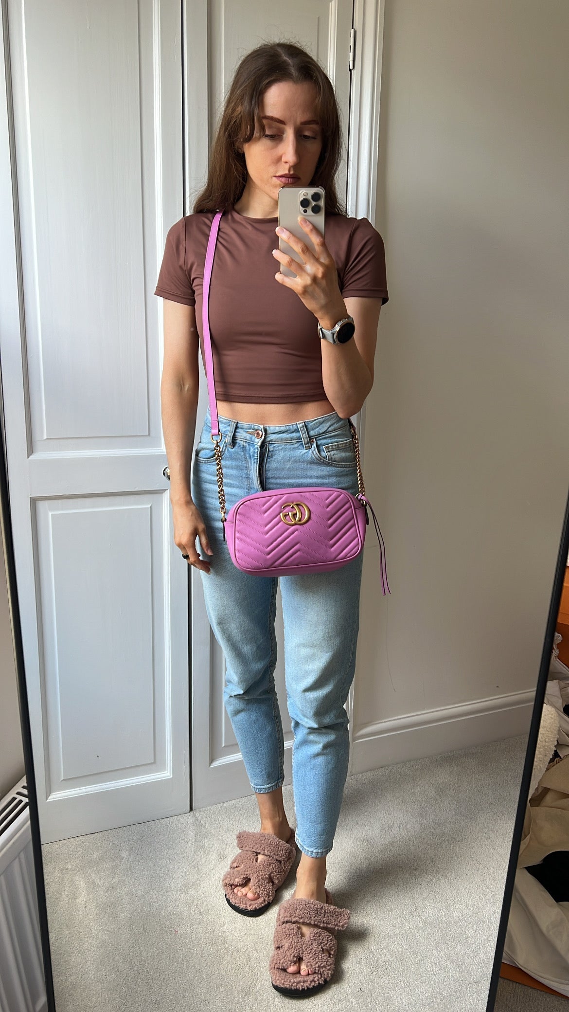 Gucci GG Hot Pink Marmont Small Shoulder Bag (RRP £1340) - Product Image 2