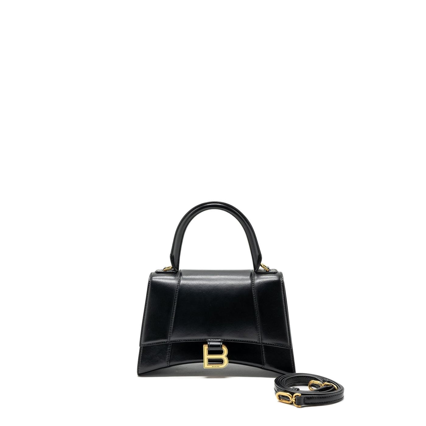 Balenciaga small Hourglass bag calfskin black GHW | Studio Nafay