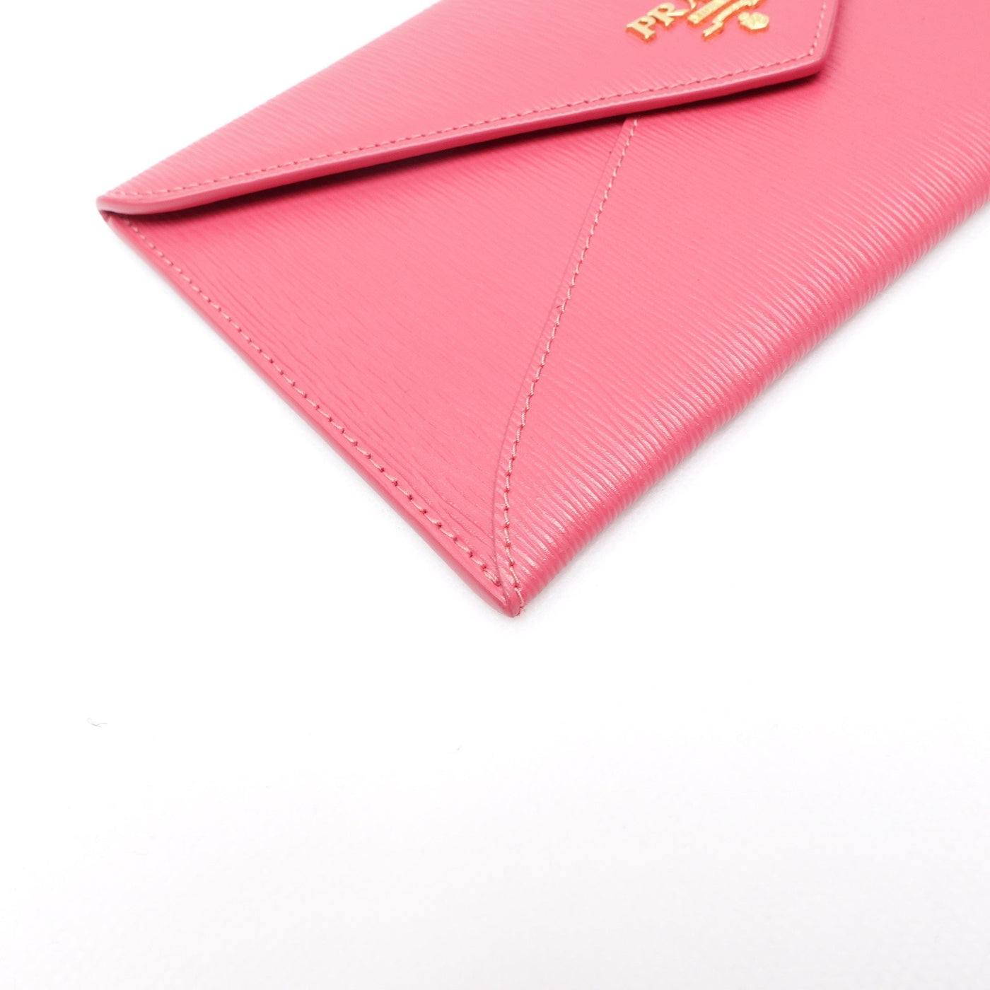 Pink Vitello Move Leather Clutch Bag