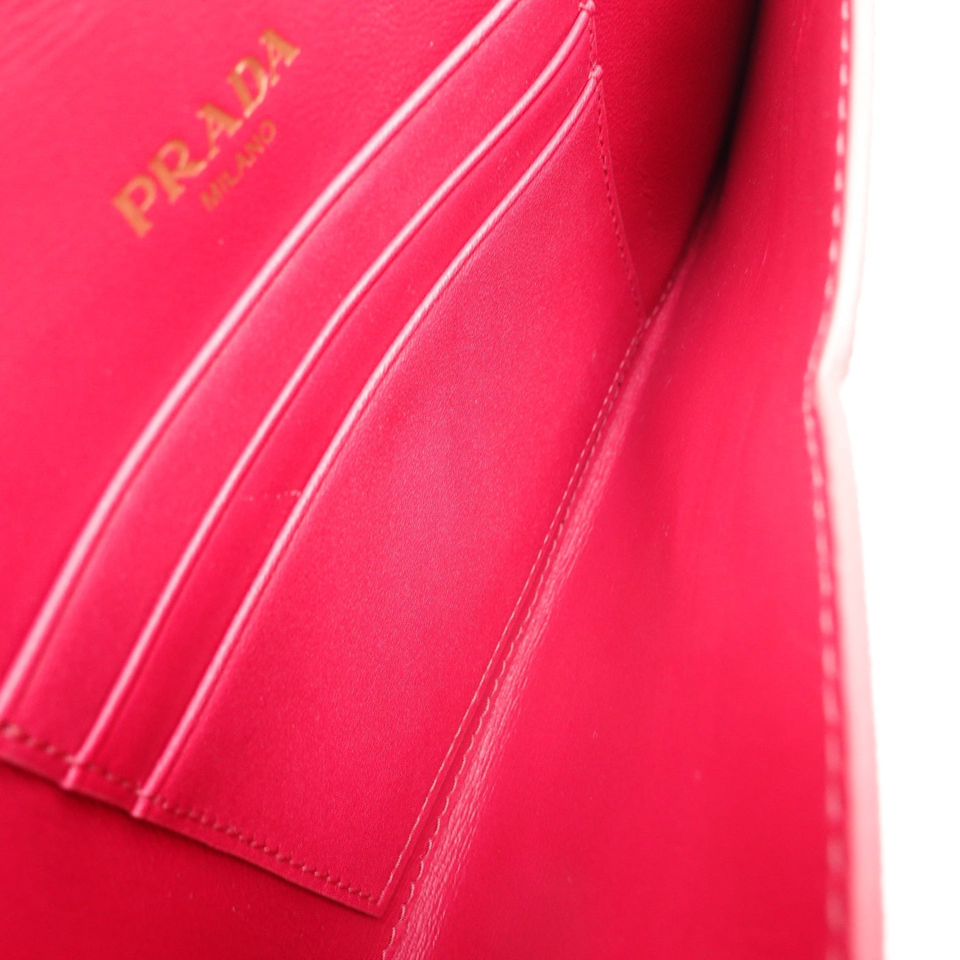 Pink Vitello Move Leather Clutch Bag