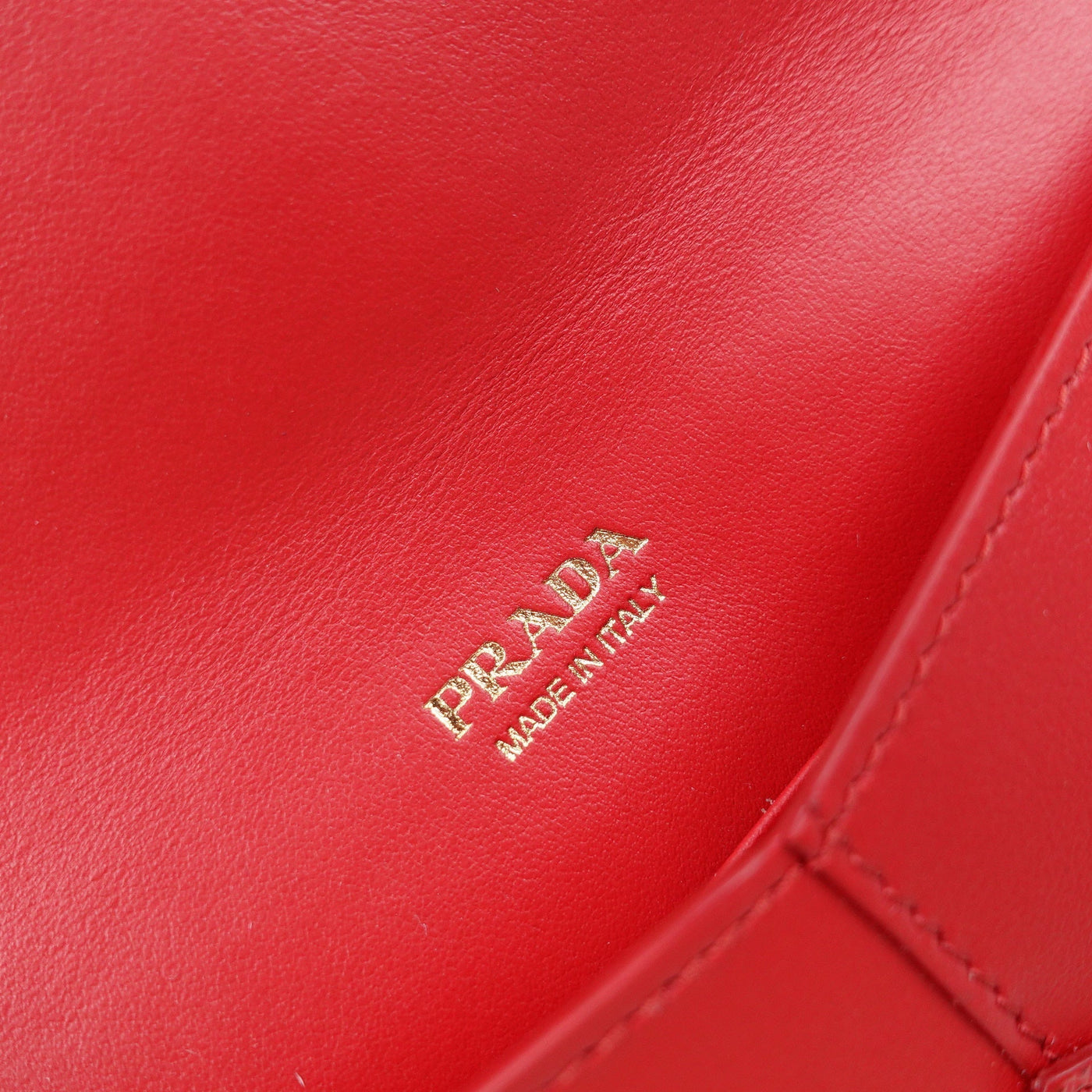 Red Saffiano Leather Envelope Clutch