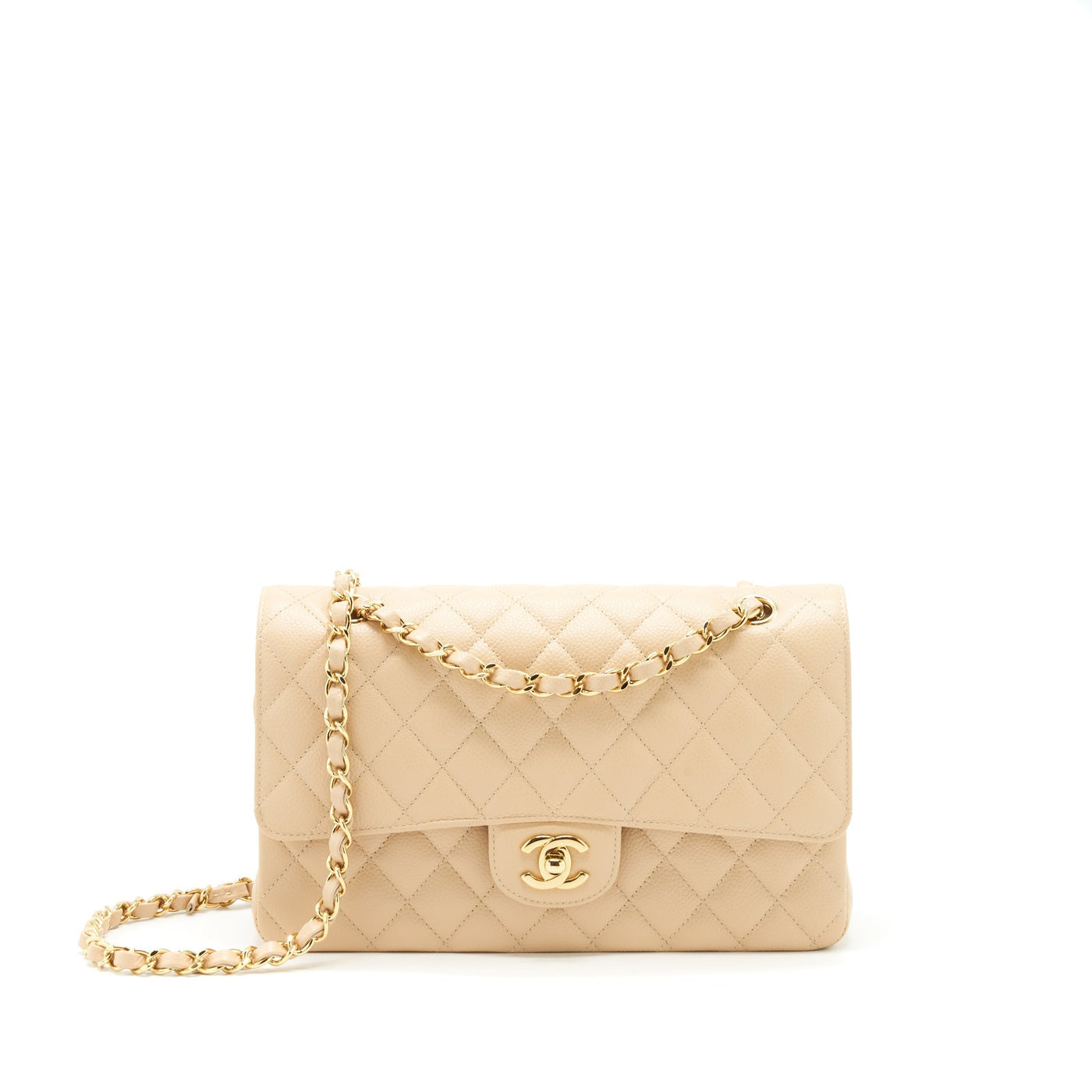 Chanel Classic Double Flap Bag Caviar Beige GHW - Product Image 2