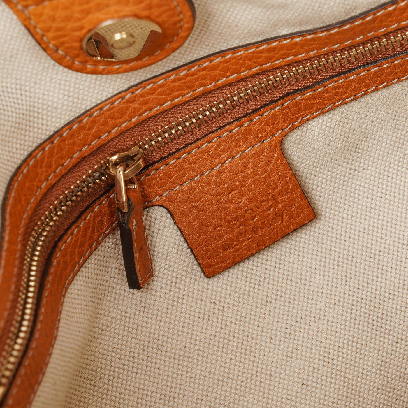 Gucci Web Striped Brown Lerahter Hobo Bag - Product Image 11