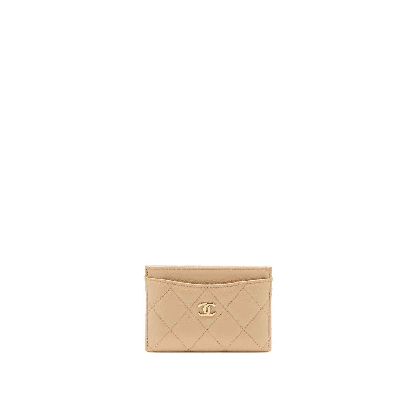 Chanel Classic Holder Caviar Dark Beige GHW | Studio Nafay