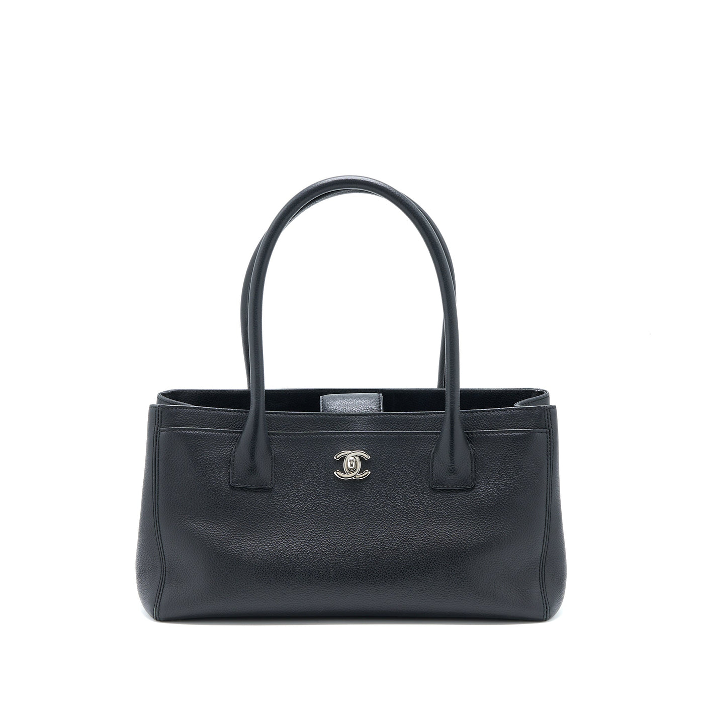 Chanel Cerf Tote Bag Grained Calfskin Black SHW | Studio Nafay