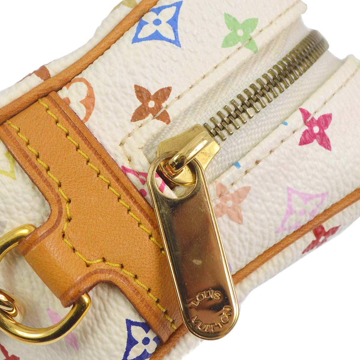 Louis Vuitton Monogram Multicolor Trousse Wapity Pouch Bag in White / Multicolor