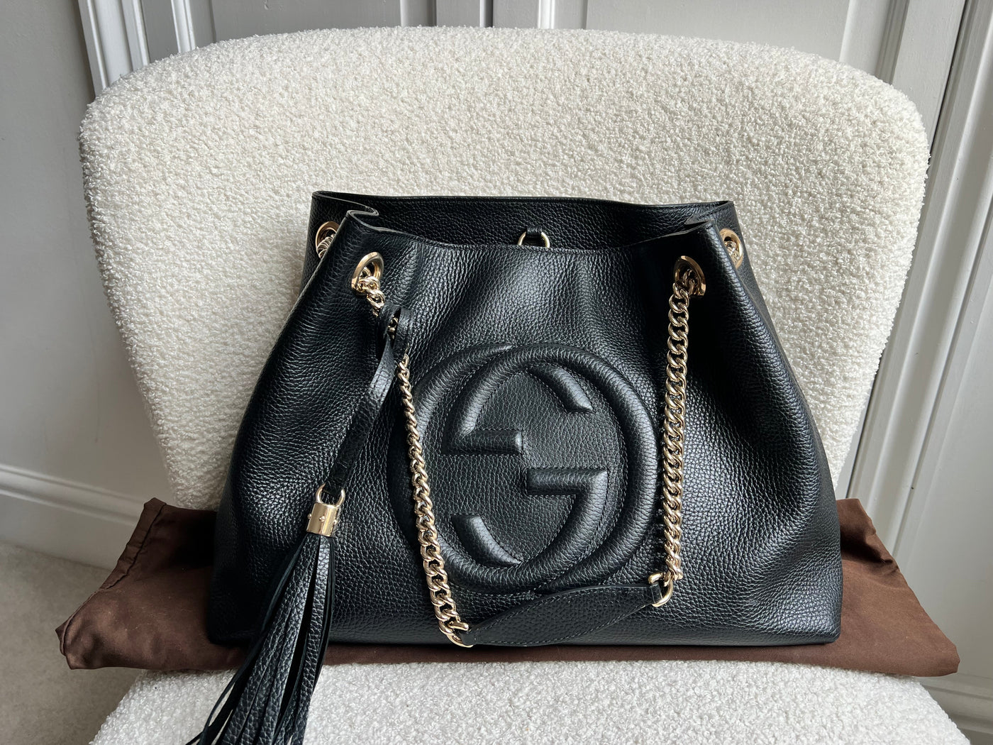 Gucci Black Soho Chain Tote (RRP £1350) | Studio Nafay