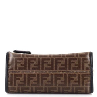 FENDI FF PEEKABOO DEFENDER GLAZED CANVAS & LEATHER MINI SATCHEL - Product Image 4