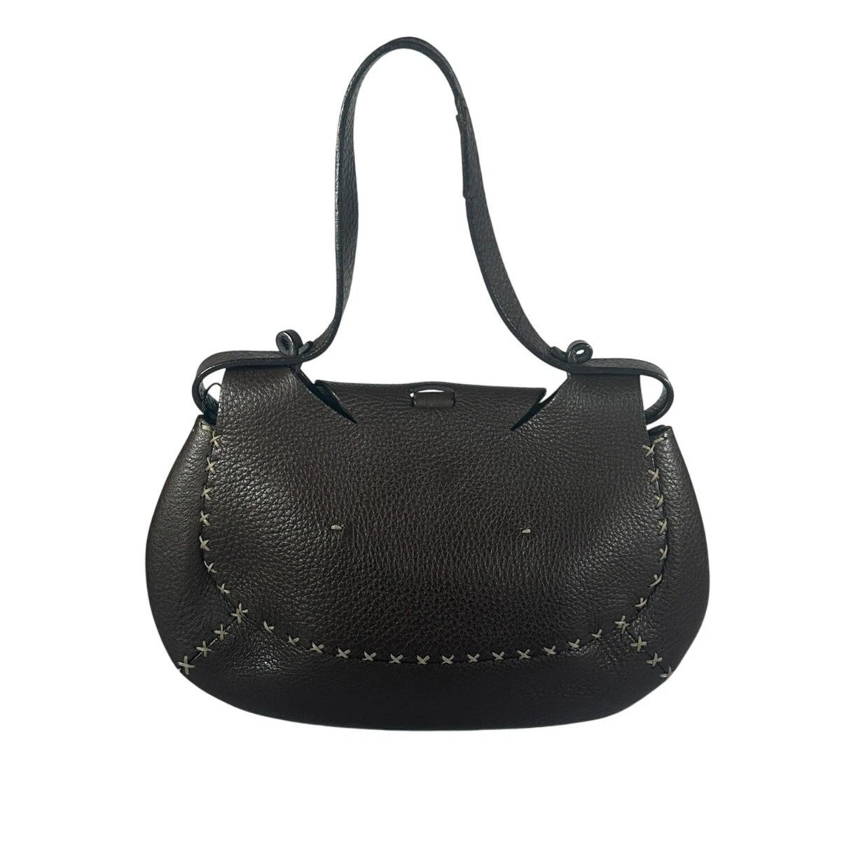 FENDI SELLERIA CALFSKIN LEATHER SHOULDER BAG - Product Image 3