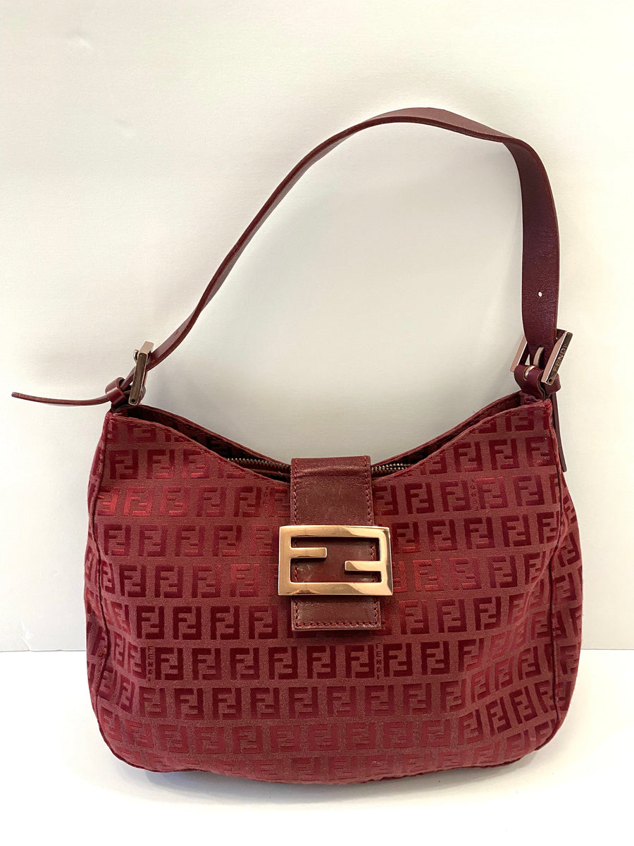FENDI ZUCCHINO MAMA BAGUETTE SHOULDER BAG | Studio Nafay