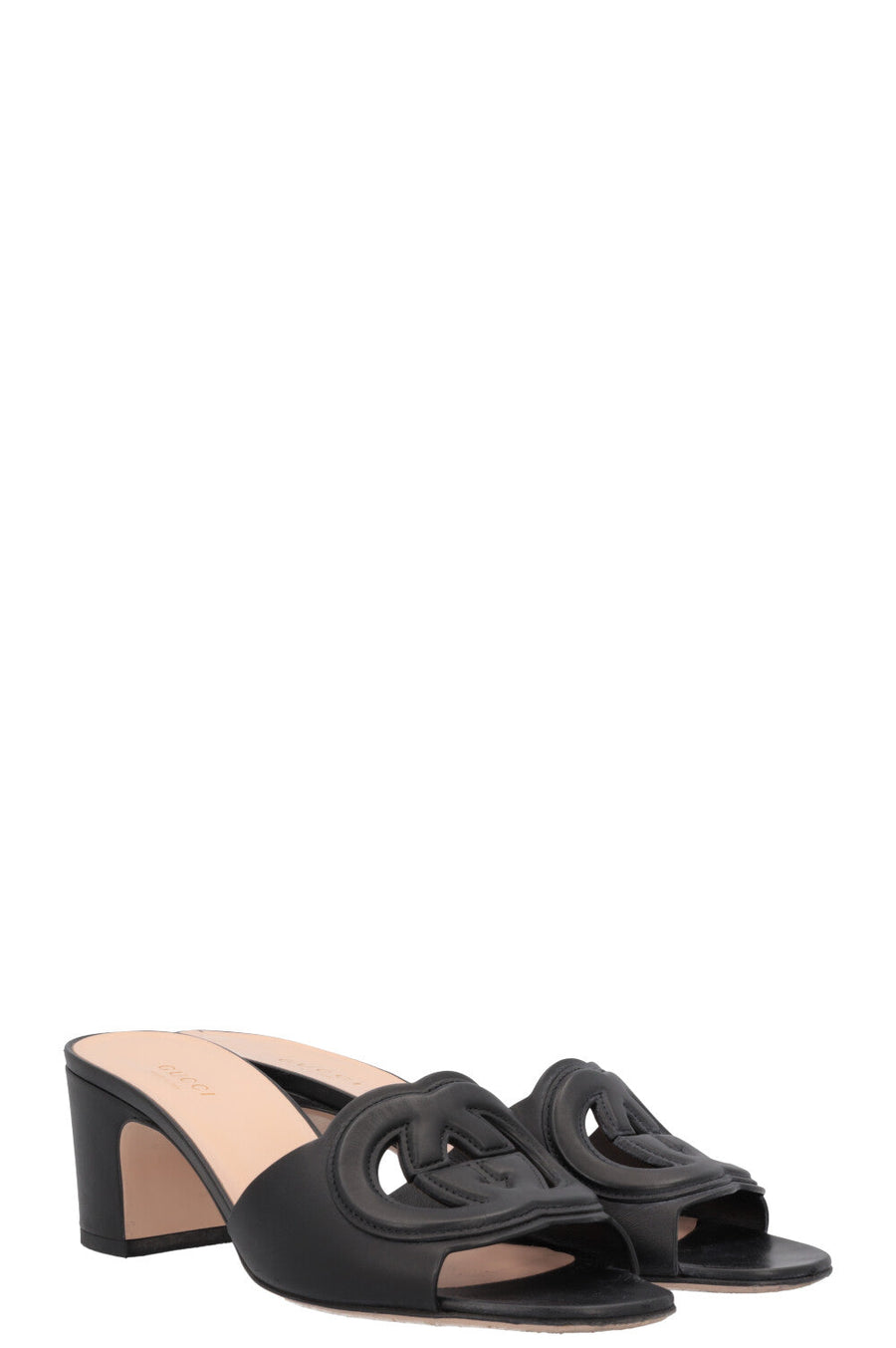 GUCCI GG Interlocking Mules Black | Studio Nafay