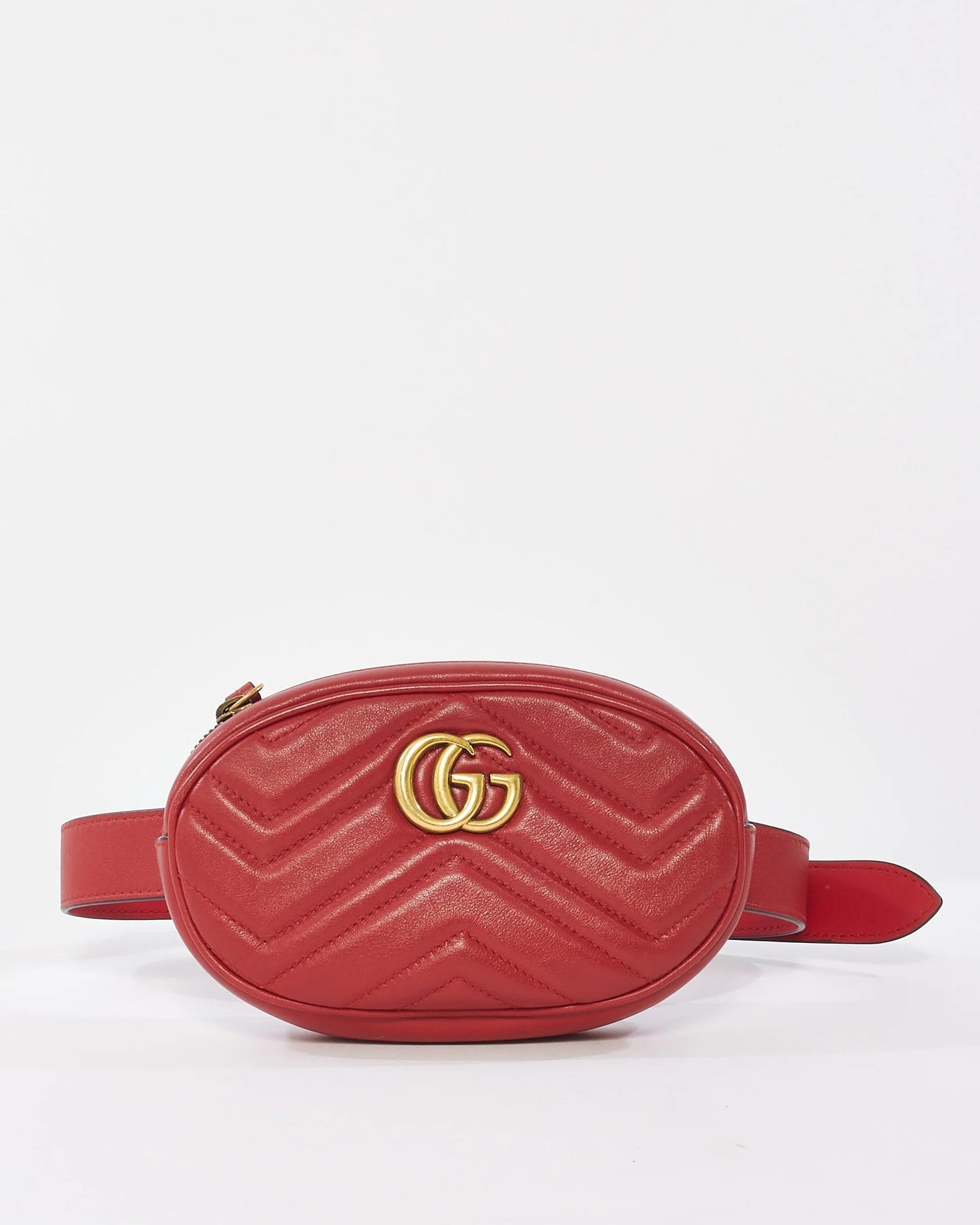 GUCCI GG MARMONT MATELASSE CALFSKIN LEATHER BELT BAG | Studio Nafay