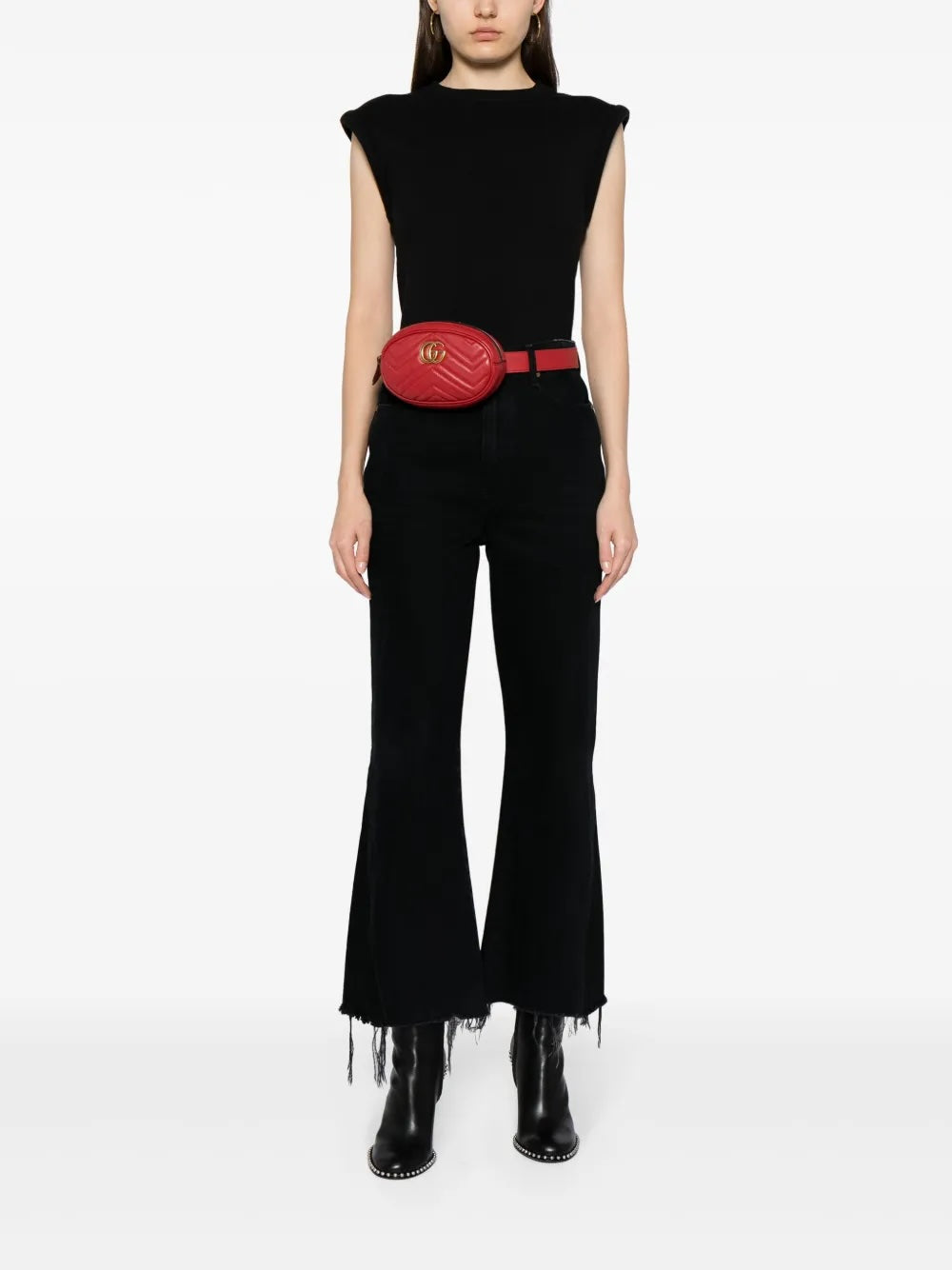GUCCI GG MARMONT MATELASSE CALFSKIN LEATHER BELT BAG - Product Image 3