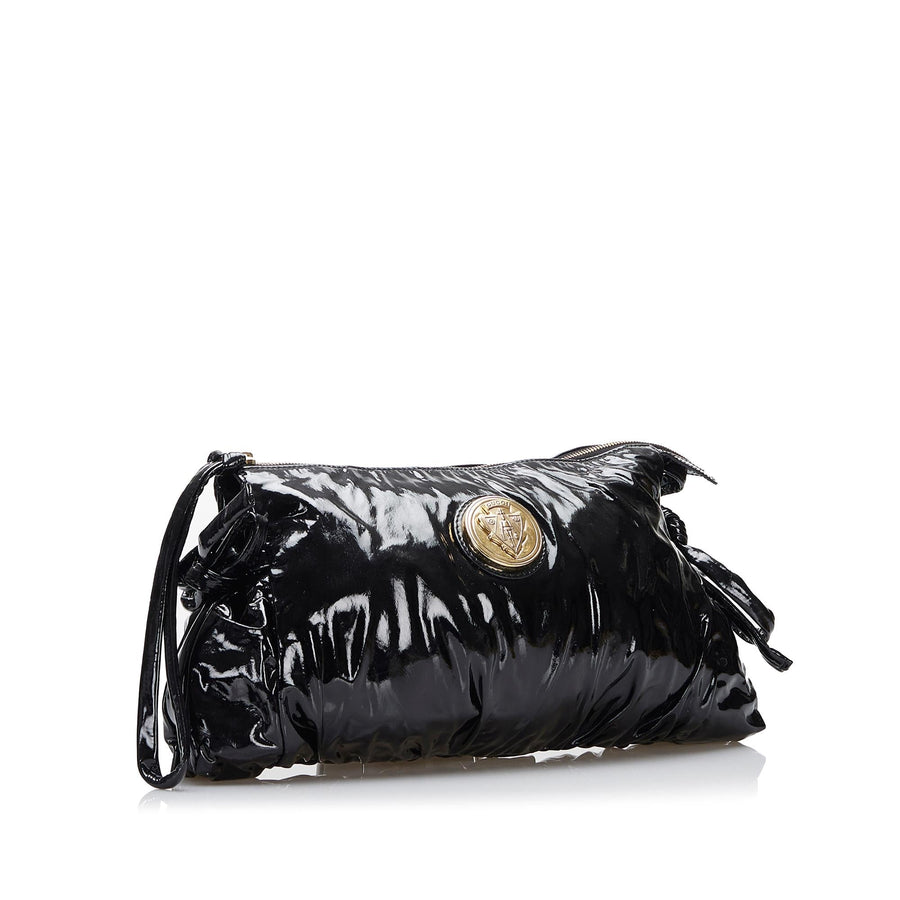 Gucci Large Patent Hysteria Clutch | Studio Nafay
