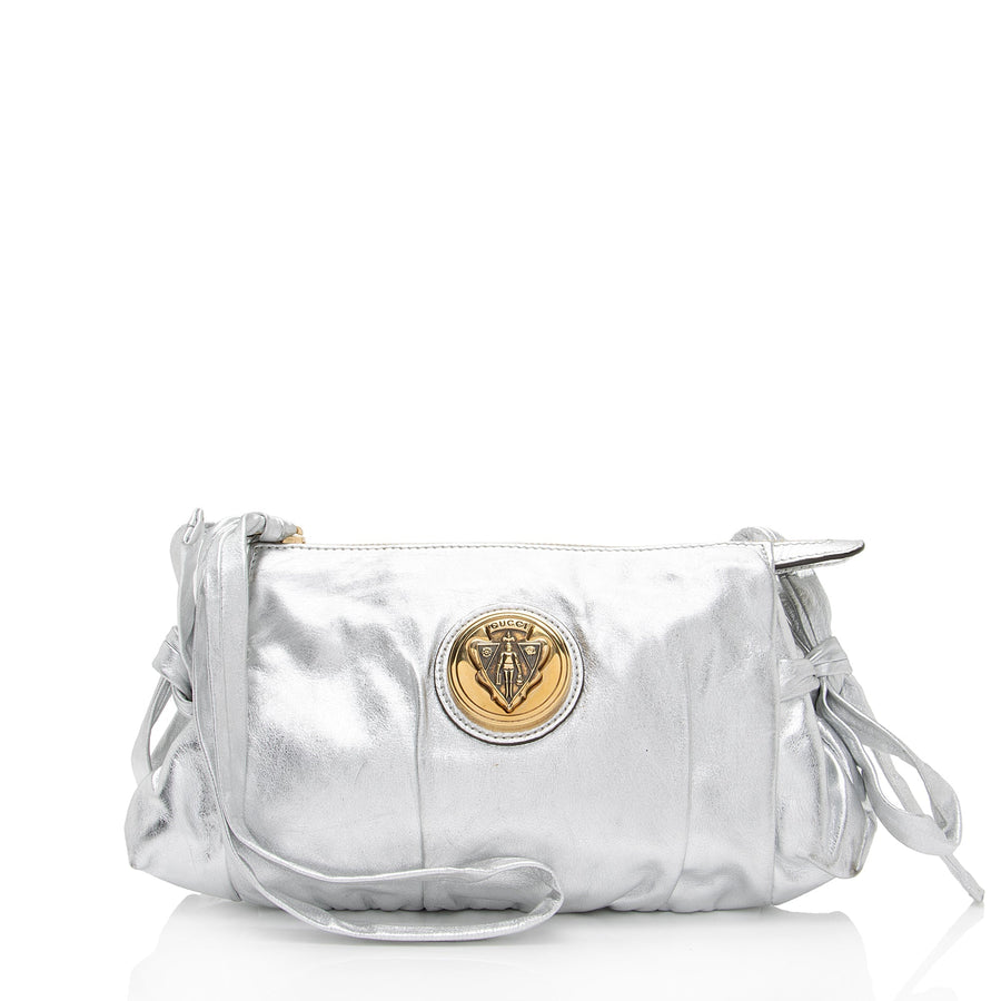 Gucci Metallic Leather Hysteria Small Clutch | Studio Nafay