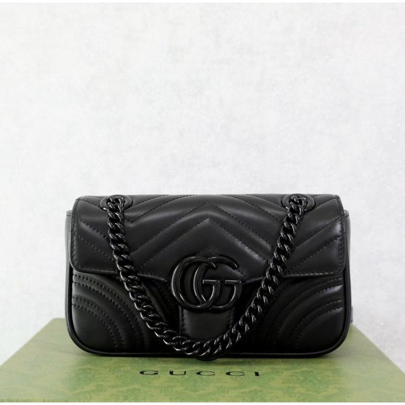 Gucci GG Marmont All Black Bag - Product Image 2