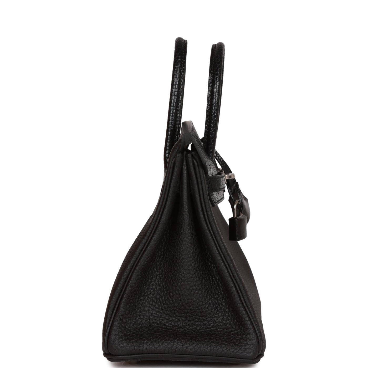 Hermes Birkin 25 Black Lizard and Togo Touch Palladium Hardware - Product Image 3