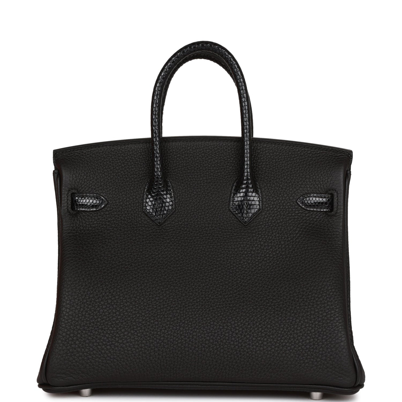 Hermes Birkin 25 Black Lizard and Togo Touch Palladium Hardware - Product Image 4