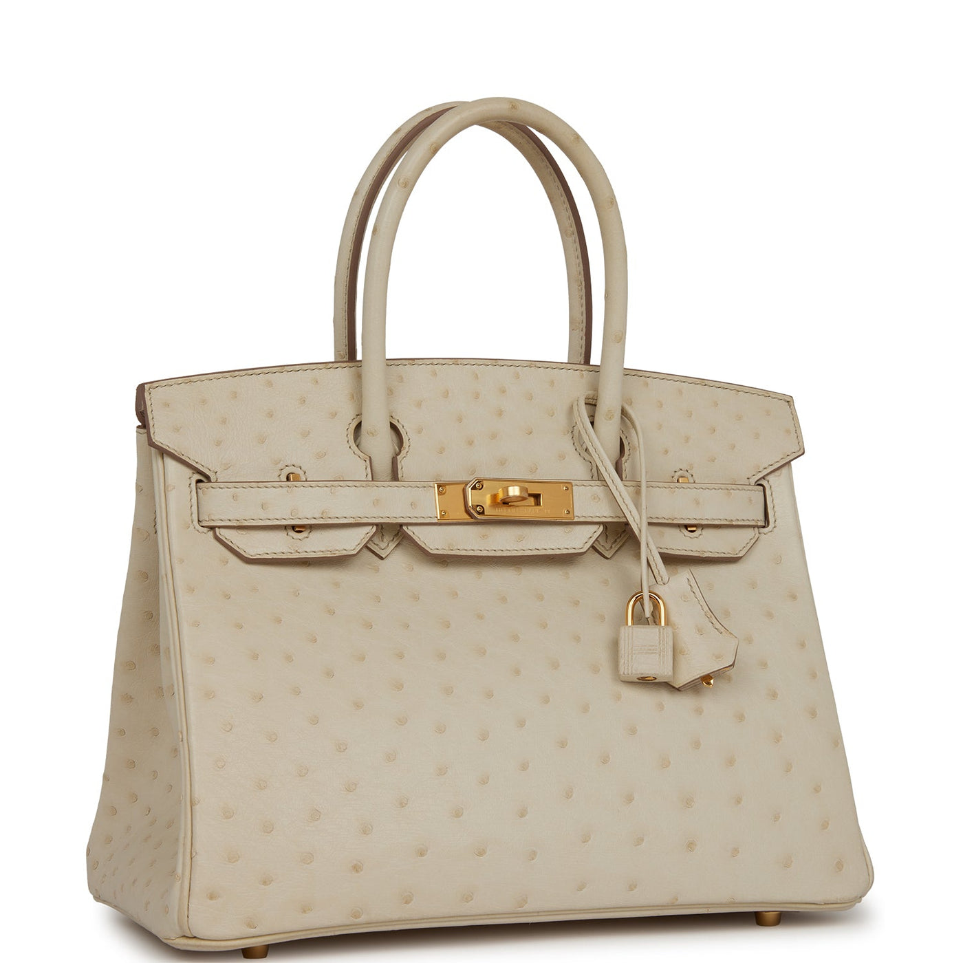Hermes Birkin 30 Beton Ostrich Gold Hardware | Studio Nafay