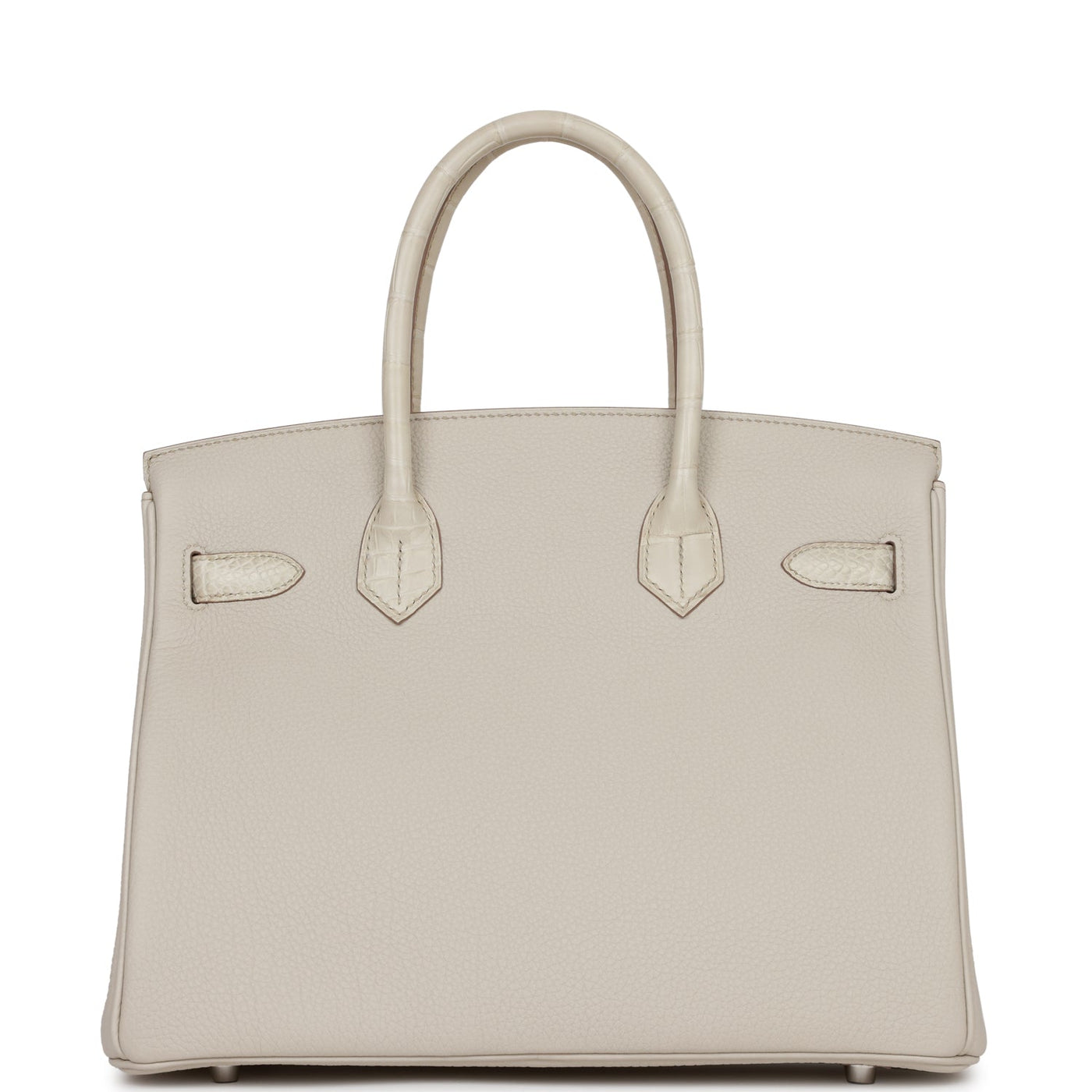 Hermes Birkin 30 Beton Matte Alligator and Togo Touch Palladium Hardware - Product Image 4