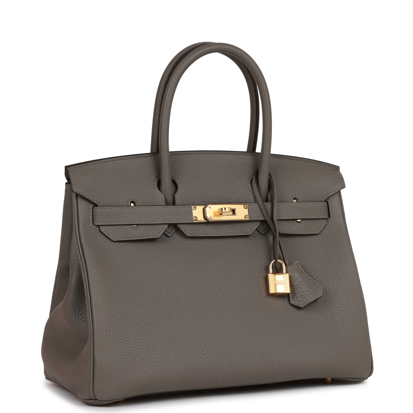 Hermes Birkin 30 Gris Meyer Togo Gold Hardware | Studio Nafay