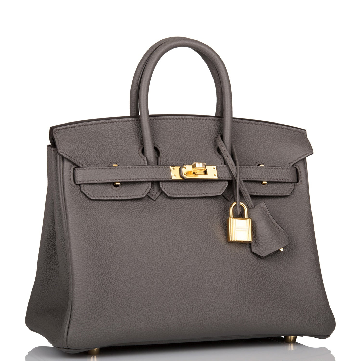 Hermes Birkin 25 Etain Togo Gold Hardware | Studio Nafay