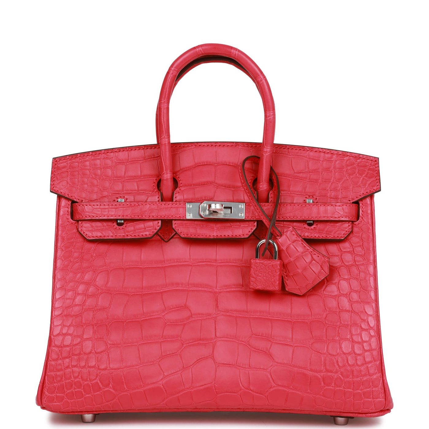 Hermes Birkin 25 Rose Extreme Matte Alligator Palladium Hardware - Product Image 2