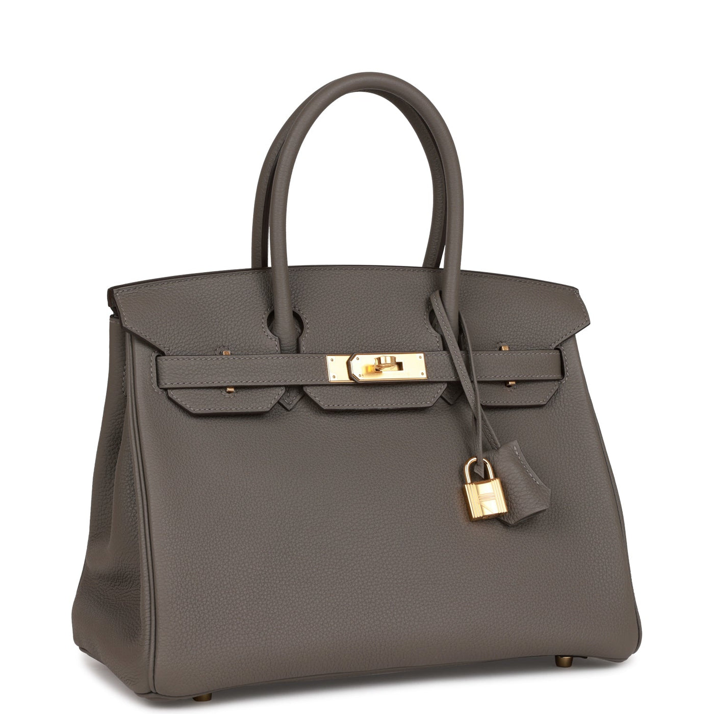 Hermes Birkin 30 Gris Meyer Togo Gold Hardware | Studio Nafay