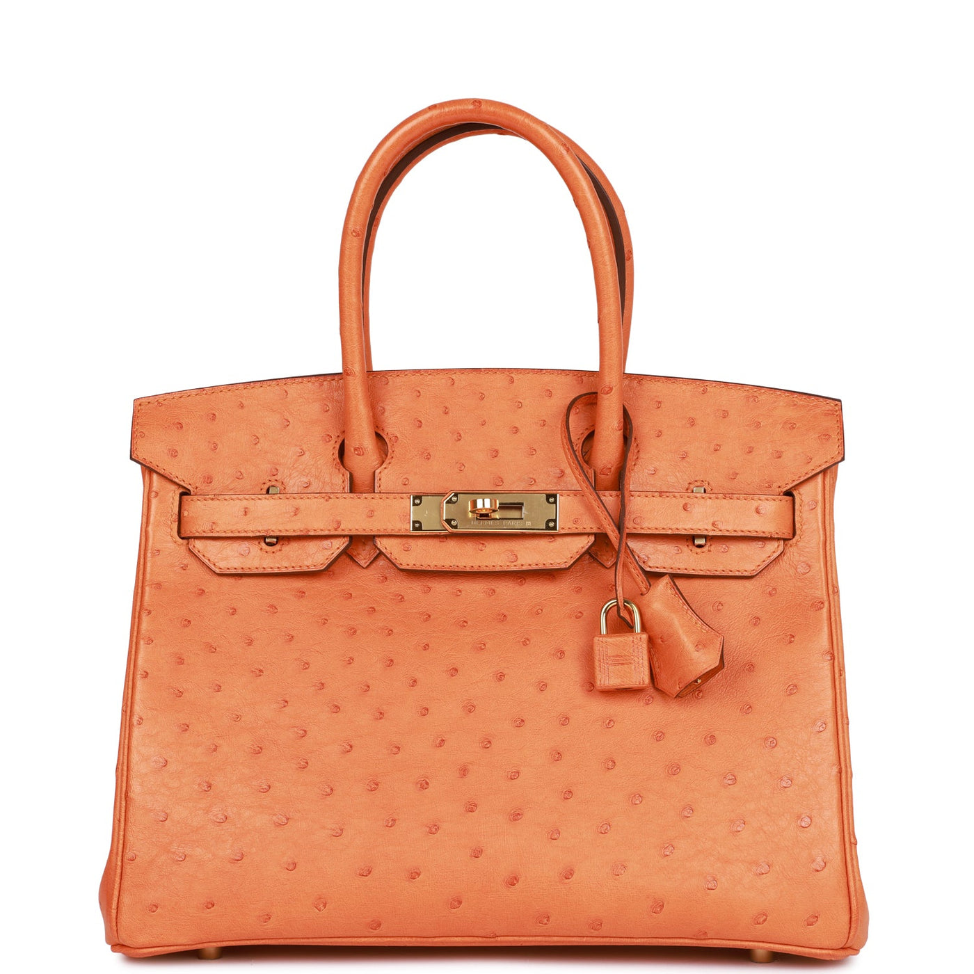 Hermes Birkin 30 Abricot Ostrich Gold Hardware - Product Image 2