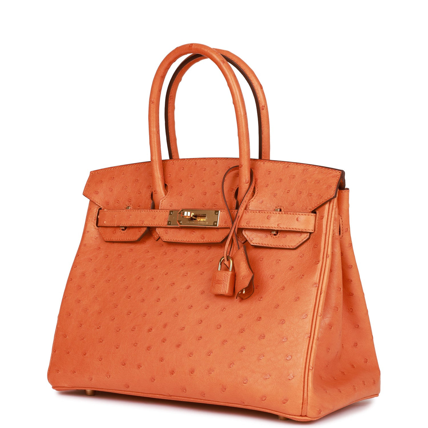 Hermes Birkin 30 Abricot Ostrich Gold Hardware - Product Image 5