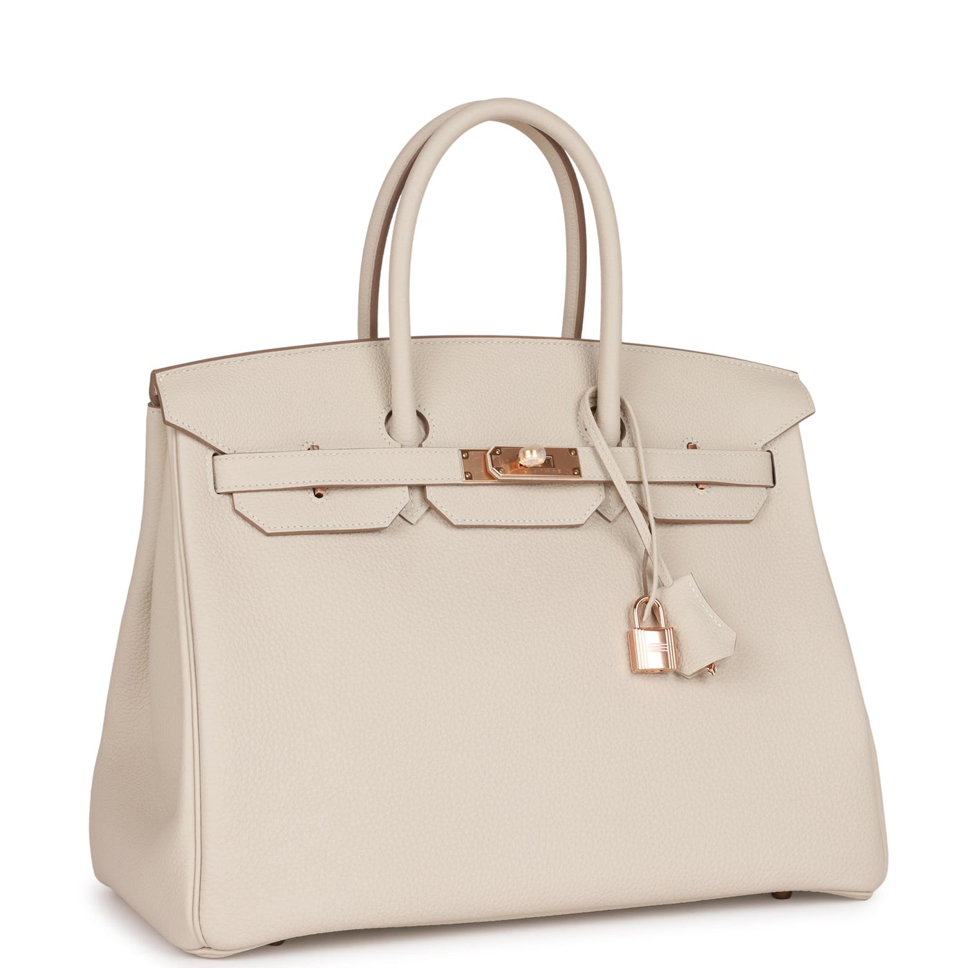 Hermes Birkin 35 Craie Togo Rose Gold Hardware | Studio Nafay