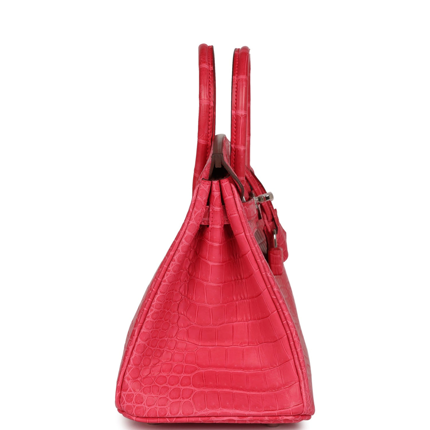 Hermes Birkin 25 Rose Extreme Matte Porosus Crocodile Palladium Hardware - Product Image 3